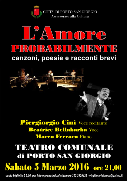 L'AMORE PROBABILMENTE - 05.03.16